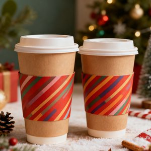 Customized <strong>Christmas</strong> Disposable <strong>Paper</strong> <strong>Cups</strong> Eco-friendly Disposable Single and Double Wall Hot Drink Coffee <strong>Cups</strong> with Lids - Product Image 6