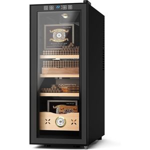 Humidor Eléctrico para Cigarros EUHOMY de 35L con Pantalla Digital, Madera de Cedro Español y Control Automático de Temperatura - Product Image 1