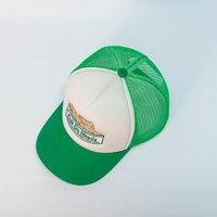 Gorra de malla de esponja para conductor de camión, con logotipo personalizado bordado, gorra publicitaria con patrón impreso, transpirable, protección solar, deportiva para hombre