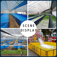 2,5 x 1 x 1 m Pisciculture Biofloc Dimensions Personnalisables Bassin Piscicole Portable Hors-Sol Pliable en Bâche