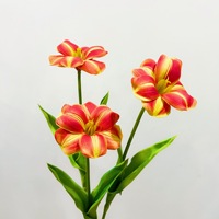 Fleurs artificielles, tulipes brunes en PU, accessoires photo de haute qualité, petit bouquet, fleurs décoratives pour la maison