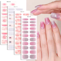 Vente en gros de vernis à ongles en gel sans UV de qualité salon, personnalisé, 3D, diamant, caoutchouc souple, sans HEMA, autocollants pour ongles, enveloppes pour ongles en gel sans UV