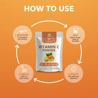 Poudre de vitamine C 100% naturelle de haute qualité certifiée casher et halal