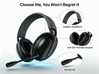 Casque filaire LDON F03, design léger, confortable à porter, adapté pour écouter de la musique et jouer à des jeux au quotidien