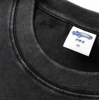 Camiseta de Verano de Corte Cuadrado, 275G, con Logotipo Personalizado, Tela de Algodón Grueso, Manga Corta, Colorida, para Hombre
