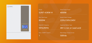 Onduleur solaire hybride monophasé Lumentree 4KW avec livraison rapide pour système solaire à usage domestique - Product Image 5