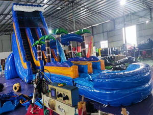 <span class=keywords><strong>Toboggan</strong></span> gonflable bleu de 22 pieds, couleur arc-en-ciel, <span class=keywords><strong>toboggan</strong></span> <span class=keywords><strong>aquatique</strong></span> pour les fêtes en plein air, les événements et les loisirs <span class=keywords><strong>d</strong></span>'été - Product Image 5