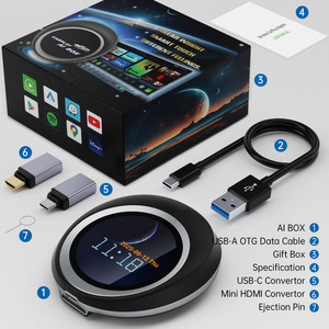 Adaptador Inalámbrico Carplay para Vehículos Fuallwin, <span class=keywords><strong>Tarjeta</strong></span> SIM 4G TF, Adaptador ApplePie, Car Play AI Box, CarPlay a Android con Pantalla LCD <span class=keywords><strong>de</strong></span> 2.1 Pulgadas - Product Image 6