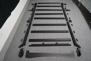 Porte-bagages de toit de voiture YUHANG convient pour Ford Bronco 2021-2023 4Dr 2Dr étuis à bagages latéraux durs boîte de rangement latérale plate-forme de toit - Product Image 5