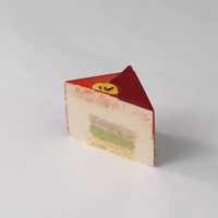 Vente directe usine – Gâteau mousse saveur kaki, faible en gras, certifié Halal, de haute qualité, OEM/ODM