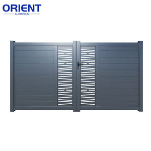 Portail automatique en aluminium à haute confidentialité, <span class=keywords><strong>volet</strong></span> pliant, porte à persiennes, finition peinture poudre <span class=keywords><strong>pour</strong></span> jardin, <span class=keywords><strong>extérieur</strong></span>, hôtels, parcs - Product Image 3