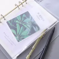 Classeur à pochettes en plastique pour dossiers, pochette transparente à 6 anneaux avec fermeture éclair, pochette de remplissage en plastique PVC, classeur à pochettes en plastique, vente en gros, A4, A5, A6, A7