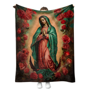 Manta de Alta Calidad con Diseño Personalizado de San <span class=keywords><strong>Judas</strong></span> Tadeo y la Virgen de Guadalupe, América del Norte, México - Product Image 6