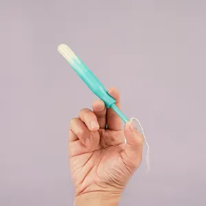 Vrouwen Hygiënische Biologisch Katoen Biologisch Afbreekbare Tampons 100% Medicijnen Vaginale Schone Punt Tampon