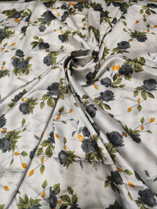 Tela de Satén Estampada Multicolor, 100% Poliéster, Ligera y Transpirable, para Manualidades de Costura, Decoración de Vestidos de Novia, Suave y Lisa - Product Image 2