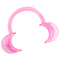 Écarteur de joue et de lèvre en forme de C pour orthodontie dentaire, en plastique PC, accessoire multifonctionnel pour le blanchiment des dents, utilisation à domicile/salon/clinique/bureau
