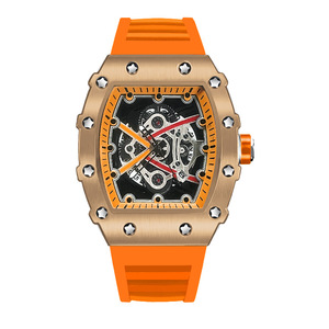 Orologio da Polso ZIDO alla Moda con Quadrante Tonneau, Data Luminosa, Cinturino in Silicone, Orologio da Uomo di Lusso Casual Impermeabile - Product Image 6