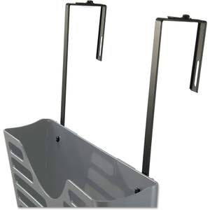 Cubo de Almacenamiento de Pared Universal de Plástico Reciclado Color Carbón Negro con Triple Compartimento para Archivos - Product Image 2