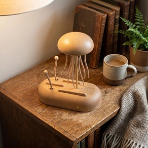 Automata <span class=keywords><strong>de</strong></span> Medusas Dinámica Hecha a Mano en <span class=keywords><strong>Madera</strong></span> <span class=keywords><strong>de</strong></span> Haya, Silenciosa, Recargable, Decoración Móvil <span class=keywords><strong>de</strong></span> <span class=keywords><strong>Madera</strong></span> para Mesa <span class=keywords><strong>de</strong></span> Oficina, Accesorio para el Hogar - Product Image 3
