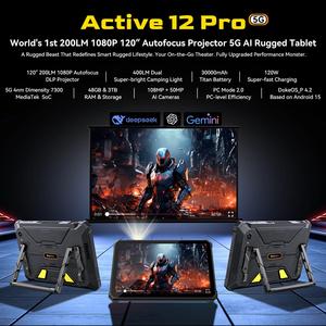 Tablette robuste Blackview Active 12 Pro 5G en vente flash, 11 pouces, 16 Go + 1 To, Android 15, Octa Core, version mondiale, 30 000 mAh avec <span class=keywords><strong>Google</strong></span> <span class=keywords><strong>Play</strong></span> - Product Image 4