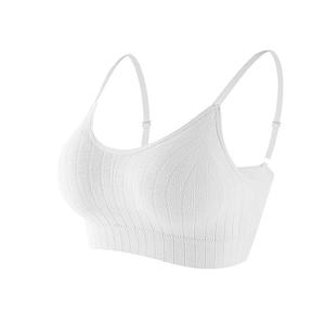 Reggiseno regolabile con reggiseno avvolto in reggiseno Top traspirante in maglia Anti-esposizione modello solido supporto senza fili sottile - Product Image 6