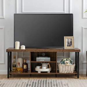 Soporte para <span class=keywords><strong>TV</strong></span> de hasta 55 Pulgadas, Mueble para <span class=keywords><strong>TV</strong></span> con Almacenamiento Abierto, Consola para <span class=keywords><strong>TV</strong></span> con Estantes para Sala de Estar, Sala de Entretenimiento - Product Image 6