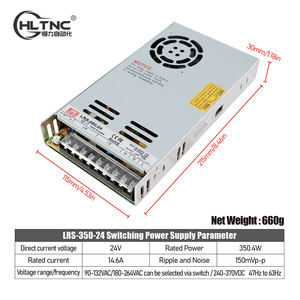 HLTNC AC 110V 220V Adjustable DC Voltage Stabilization Digital Switching Power Supply 0-24V 14.6A 350W for <b>Stepper</b> <b>Motor</b> Cnc - Product Image 2