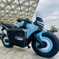 Décoration gonflable géante pour promotion de marque en extérieur : cycliste, motard, moto, vélo