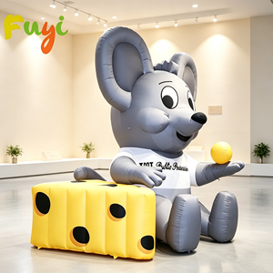 Souris gonflable personnalisable avec <span class=keywords><strong>fromage</strong></span> pour promotions publicitaires et événements <span class=keywords><strong>de</strong></span> marque - Product Image 1