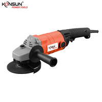 Meuleuse d'angle électrique KONSUN haute performance 1300W, 150mm, pour la découpe de métal et de pierre et le meulage de surface, OEM