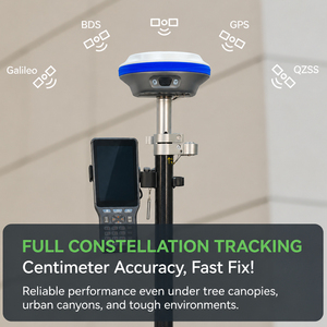 G980SE unstrong ฐานและ Rover GPS RTK รหัสถาวรโดยไม่มีความล้มเหลวตัวรับสัญญาณ1408ช่อง GNSS RTK - Product Image 6