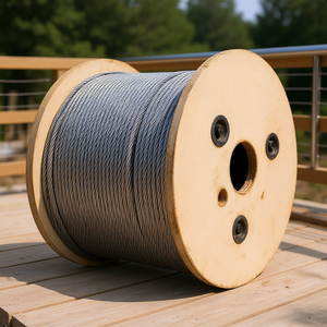 Câble d'avion 1/8 po 500 pi 7x7 brins en acier inoxydable 316 de qualité marine pour balustres de garde-corps de pont - Product Image 2