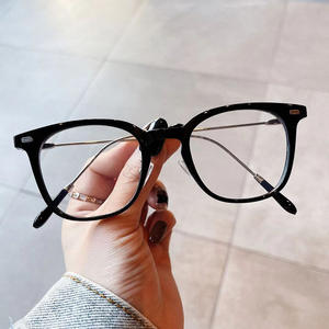 Gafas Qianai Cat Eye L4-6182 con Filtro de Luz Azul, Montura Completa, Lentes de PC para Mujer, Remaches Irregulares, Estilo Coreano - Product Image 3