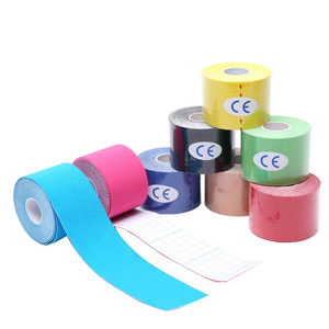 Bande de kinésiologie en coton multicolore de 5 m, bande adhésive en coton pour la thérapie, bande de kinésiologie sportive, bande de kinésiologie avec logo imprimé - Product Image 2