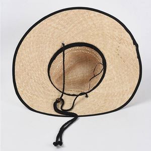 Chapeau de plage safari en paille raphia ajouré à large bord avec cordon de serrage pour voyage, pêche et activités de plein air – Nouvelle collection été en gros - Product Image 4