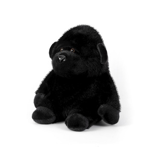 Peluche chimpanzé noir, poupée d'imitation, adorable couple roi et reine noirs, figurine cadeau pour étudiants - Product Image 1