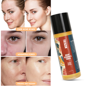 FATAZEN Tonique Visage Nuit, <span class=keywords><strong>Complexe</strong></span> Sébo-régulateur, Éclaircissant, Exfoliant Doux, Détoxifiant, Hydratation Intense, Resserre les Pores, à <span class=keywords><strong>la</strong></span> Vitamine A - Product Image 5