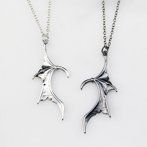 Collier Cœur Ailé Sombre Vintage, Pendentif Aile d'Ange/Démon Punk, Bijou pour Amoureux, Cadeau Saint-Valentin, Charme Antique - Product Image 3