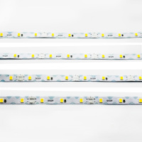 2835 Lampu LED Strip Zig-Zag Bentuk S DC12V IP20 60LED/m 3000K Putih Hangat untuk Huruf Timbul Mini Signage Penerangan Iklan Backlight