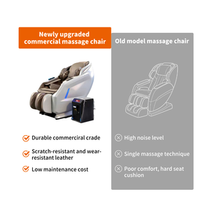 Fauteuil de massage corporel complet intelligent 3D à gravité zéro avec rail SL, commande vocale intelligente, en similicuir durable, entretien réduit, pour centre commercial - Product Image 2