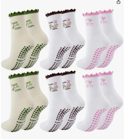 Chaussettes de Pilates antidérapantes en silicone respirantes pour Reformer et studio de yoga – Offre spéciale