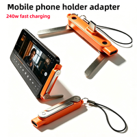 Adaptateur de charge rapide 240W pliable pour téléphone, double charge, connecteur Type C