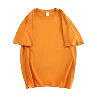 T-shirt en coton pour femme, logo personnalisé, 200 grammes, manches courtes, décontracté, doux, respirant, vente en gros pour l'été
