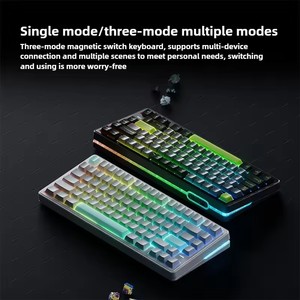 VGN Neon 75 HE PRO Interrupteur Ultra Magnétique Joint à Effet Hall Clavier de Jeu 0.1ms Latence RT0.005mm BT 2.4G Boîtier en Aluminium Filaire - Product Image 3