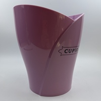 Seau à glace en plastique personnalisé en forme de cœur pour champagne, bière, vin, boissons, glaçons, bol refroidisseur