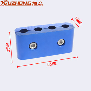 Séparateur de fils de bougies Xuzhong 56mm x 25mm x 16mm en aluminium à quatre trous pour modification automobile - Product Image 1