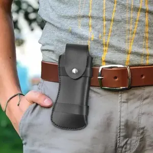 Travel Accessary Waterproof Pocket Sheath Storage Hunting Knife Holster Knife Hang Waist Belt Leather Knife Sheath