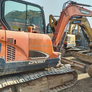 Excavadora de cadenas Doosan DX60 usada de alta calidad, modelo 2020, 6 toneladas, máquina hidráulica eficiente, motor, caja de cambios, bomba, cojinete, PLC - Product Image 5