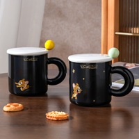 Nouvelle Arrivée Tasse à Café en Céramique Émaillée à Motif Tom et Jerry, Changeant de Couleur, Design Attrayant, Idéale pour la Maison ou comme Cadeau