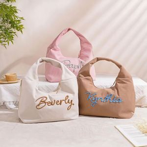 Bolso de Hombro Casual de Gran Capacidad para Mujer, Diseño Personalizado, de Pana, con Bolsillo Interior con Cremallera - Product Image 2